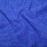 Velluto a coste larghe – Blu reale a tinta unita