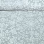 Coton enduit - Cristaux de glace gris Coton enduit - Cristaux de glace gris