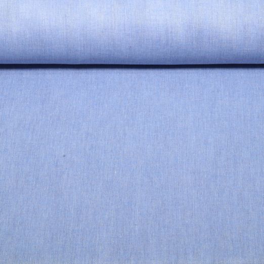 Vorhangstoff Basico - Extrabreit 310cm Jeansblau