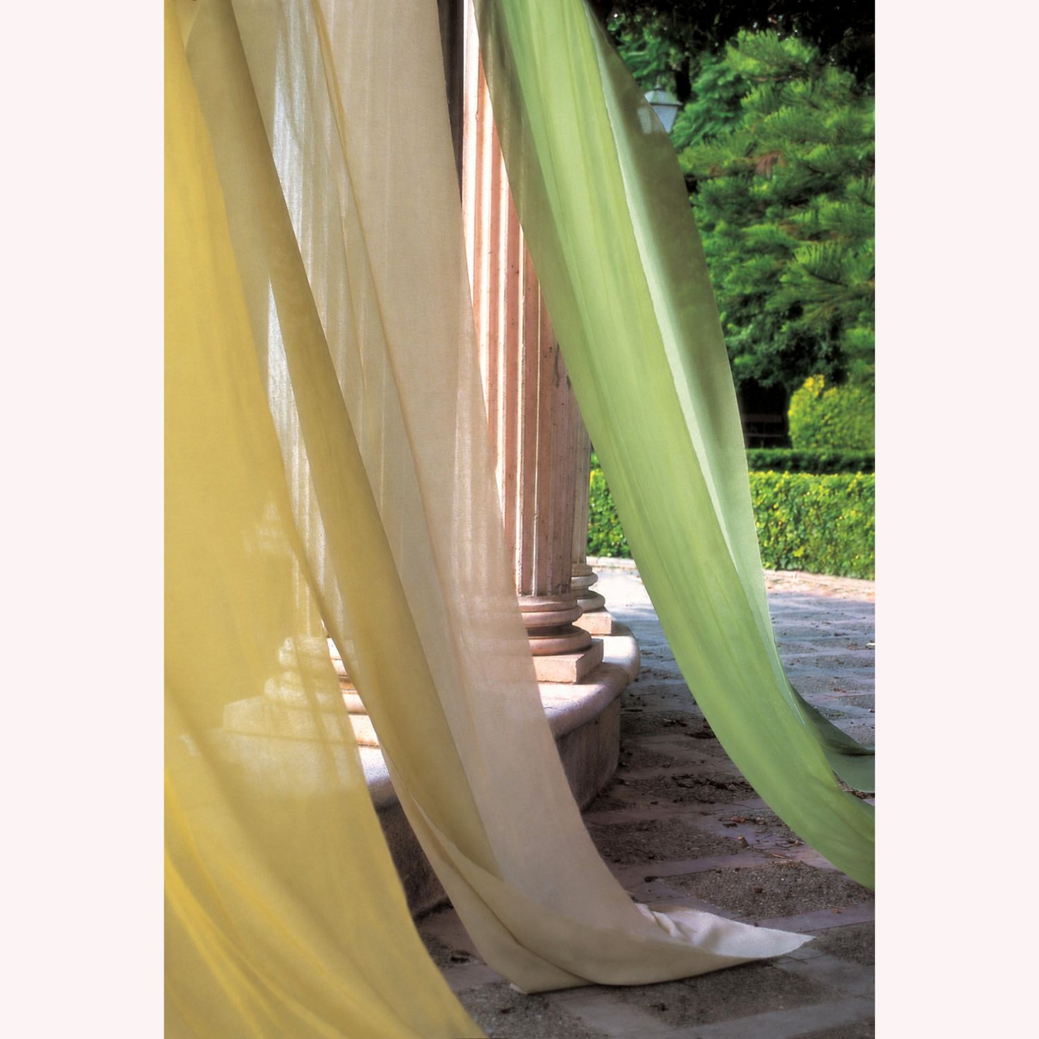 Vorhangstoff Basico - Extrabreit 310cm Lindgrün-1 Vorhangstoff Basico - Extrabreit 310cm Lindgrün-1