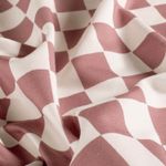 Letnia bluza z materiału bio – French Terry w kratkę, kolor ecru i fioletowy Letnia bluza z materiału bio – French Terry w kratkę, kolor ecru i fioletowy