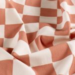 Letnia bluza z dzianiny ekologicznej – French Terry w kratkę, kolor ecru, Terra Letnia bluza z dzianiny ekologicznej – French Terry w kratkę, kolor ecru, Terra