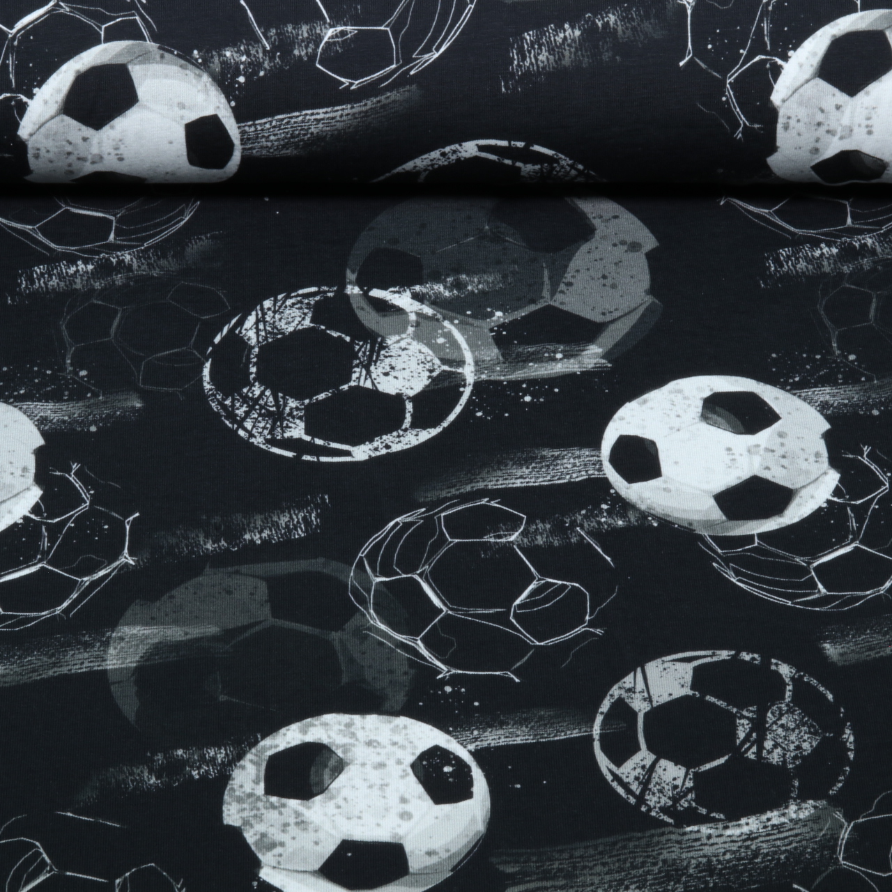 Jersey - Glitzerpüppi Impression numérique Football Noir-0 Jersey - Glitzerpüppi Impression numérique Football Noir-0