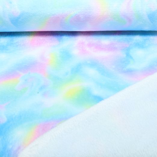 Kuschelfleece - Einhörner Multicolor Kuschelfleece - Einhörner Multicolor