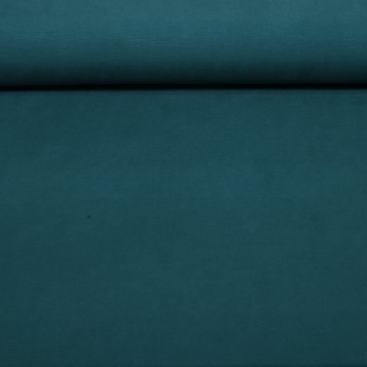 Jersey de viscose - Effet délavé, teint dans la masse, uni, Bleu pétrole