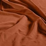 Jersey de viscose – lavado com efeito areia, tingido no fio, cor vermelho-tijolo liso