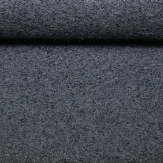Mantelstoff - Woll Boucle Anthrazit Mantelstoff - Woll Boucle Anthrazit
