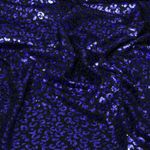 Jersey - Leopardato con glitter, nero e blu, laminato, leggermente trasparente Jersey - Leopardato con glitter, nero e blu, laminato, leggermente trasparente