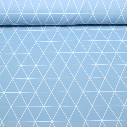 Tissu imperméable - Aqua Protect Impression numérique Bleu clair
