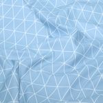 Materiał na kurtkę przeciwdeszczową – Aqua Protect Digital Geometria Jasnoniebieski