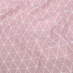 Materiał na kurtkę przeciwdeszczową – Aqua Protect Digital Geometrie, kolor stary róż