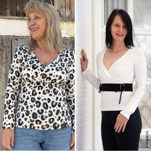 Ripp-Wickelshirt - Annea - Schnittmuster eBook