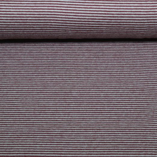 Strickjersey - Qjutie & the Qjutest Streifen Braun Hellblau