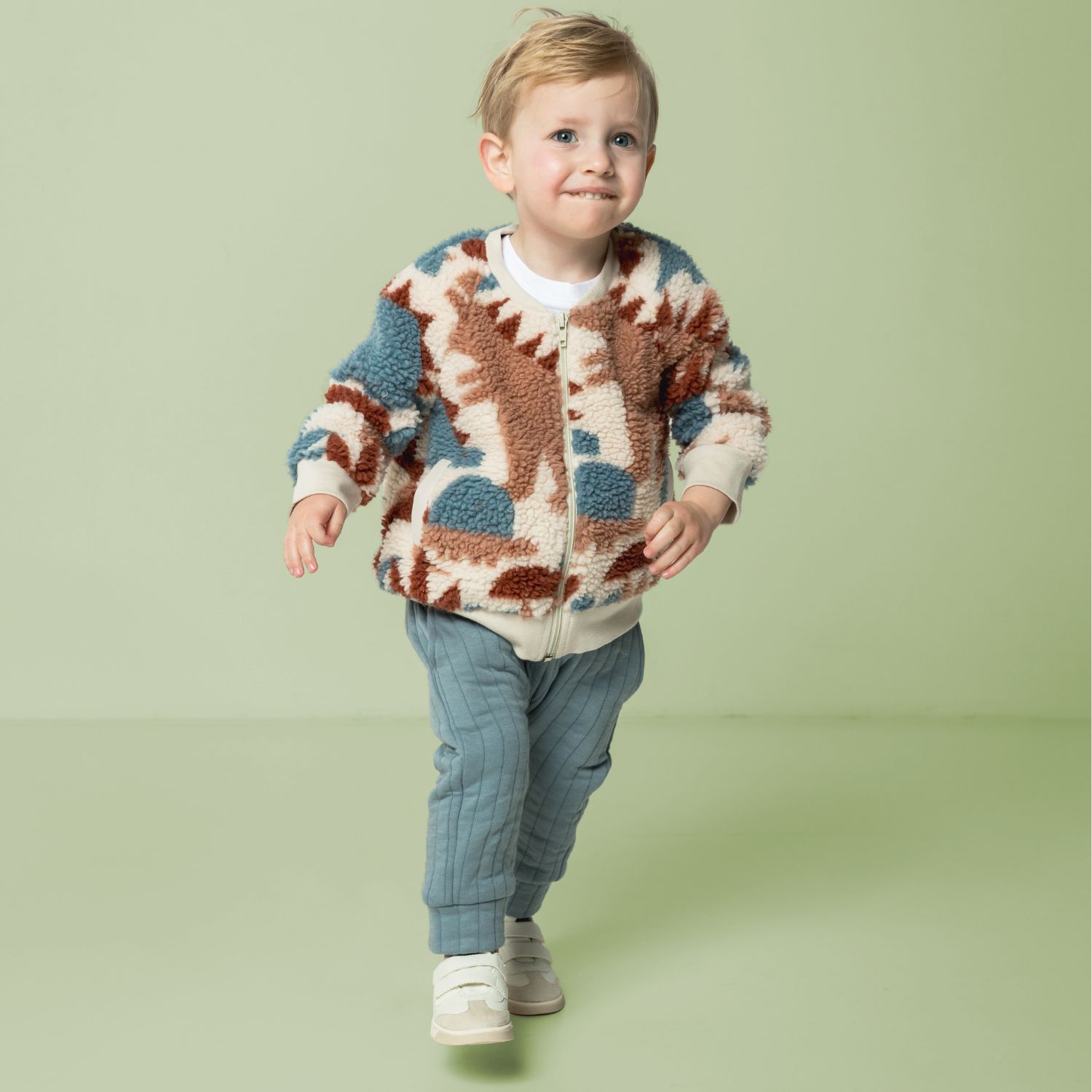 Sweat - Qjutie & the Qjutest Jacquard Quilt Taubenblau-1 Sweat - Qjutie & the Qjutest Jacquard Quilt Taubenblau-1