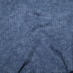Pantalon en velours côtelé - Stretch High Low Bleu
