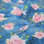 Sommersweat - French Terry Digital Rosen Blau Sommersweat - French Terry Digital Rosen Blau