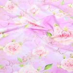 Sommersweat - French Terry Digital Rosen Lila