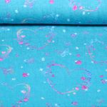 Sweat - Glitzerpüppi Impression numérique Cœurs Turquoise Gratté Sweat - Glitzerpüppi Impression numérique Cœurs Turquoise Gratté