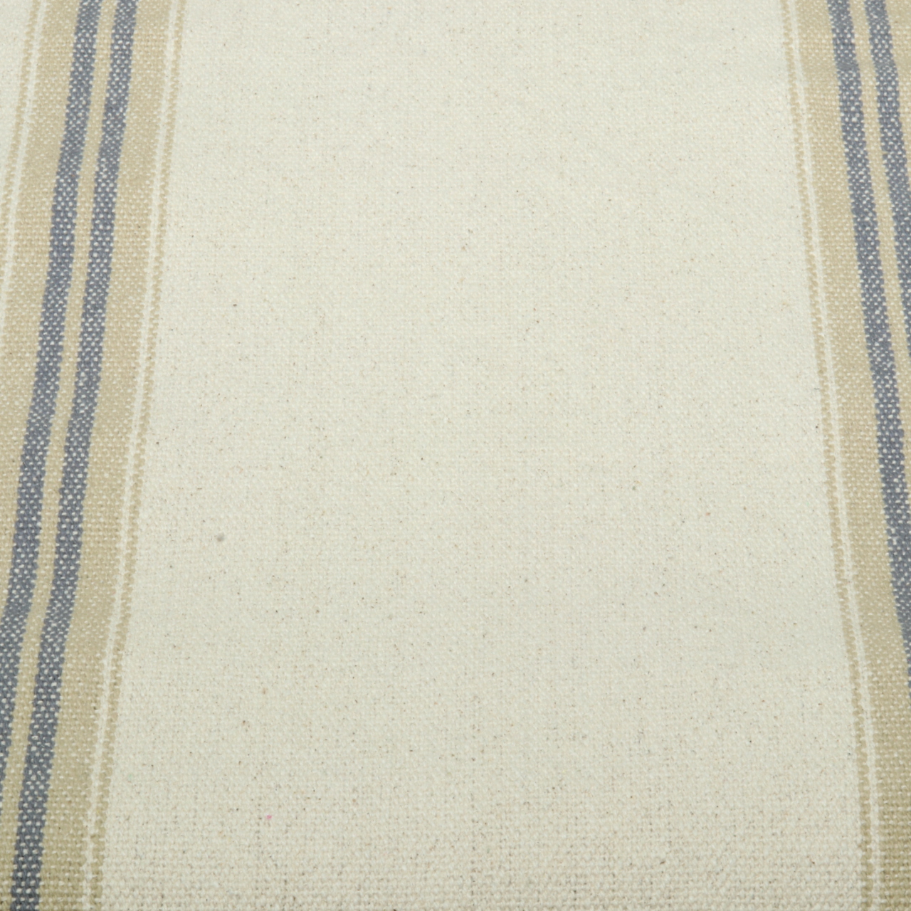 Toile canevas épaisse - Double rayure Beige Anthracite-1 Toile canevas épaisse - Double rayure Beige Anthracite-1