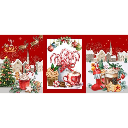 Canvas Geschirrtücher Panel - Xmas Leckereien Multicolor Canvas Geschirrtücher Panel - Xmas Leckereien Multicolor
