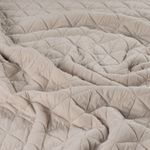 Jersey tricoté – Triangles matelassés couleur Sable Jersey tricoté – Triangles matelassés couleur Sable