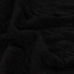 Jersey tricoté – Triangles matelassés noirs Jersey tricoté – Triangles matelassés noirs