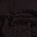 Jersey tricoté - Triangles matelassés, Marron foncé Jersey tricoté - Triangles matelassés, Marron foncé