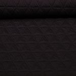 Jersey tricoté - Triangles matelassés, Marron foncé Jersey tricoté - Triangles matelassés, Marron foncé