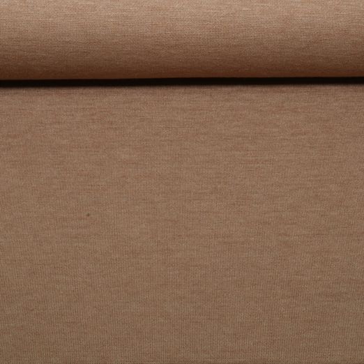 Jersey tricoté en viscose « Merino Touch » - Uni marron clair