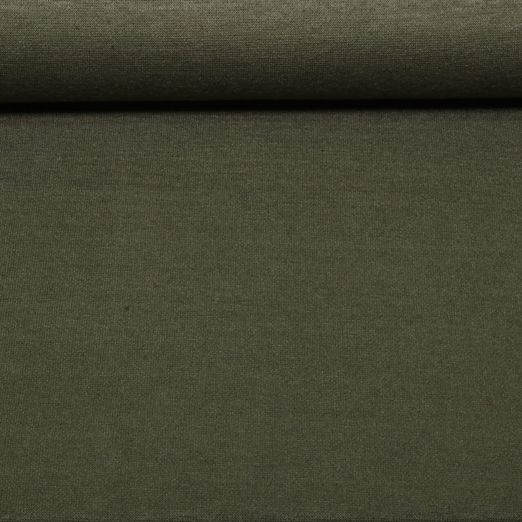 Jersey tricoté en viscose « Merino Touch » - Vert militaire
