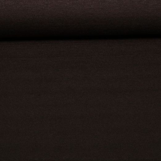 Jersey tricoté de viscose « Merino Touch » - Unie marron foncé Jersey tricoté de viscose « Merino Touch » - Unie marron foncé