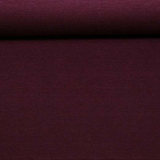 Jersey tricoté de viscose « Merino Touch » - Unie Bordeaux Jersey tricoté de viscose « Merino Touch » - Unie Bordeaux