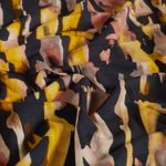 Jersey de viscose - Abstrato Amarelo Marinho Jersey de viscose - Abstrato Amarelo Marinho