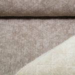Velours côtelé Teddy - Carreaux matelassés asymétriques Taupe Velours côtelé Teddy - Carreaux matelassés asymétriques Taupe