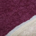 Cord Teddy - Colcha con diseño de cuadros «High Low» en color burdeos