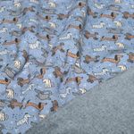 Alpenfleece - Digital Hunde Jeansblau Alpenfleece - Digital Hunde Jeansblau