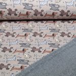 Alpenfleece - Digital Hunde Hellbraun