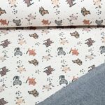 Alpenfleece - Digital Katzen Ecru