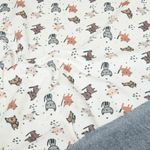 Alpenfleece - Digital Katzen Ecru Alpenfleece - Digital Katzen Ecru