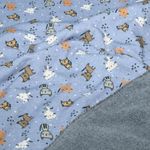 Alpenfleece - Digital Katzen Jeansblau Alpenfleece - Digital Katzen Jeansblau