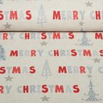 Canvas - Merry Christmas Leinenoptik Beige Canvas - Merry Christmas Leinenoptik Beige