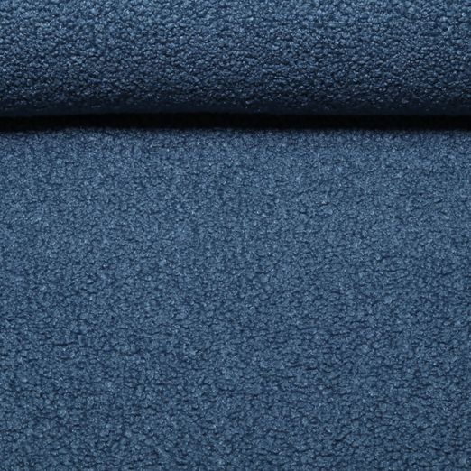 Sweat - Boucle Uni Jeansblau Sweat - Boucle Uni Jeansblau