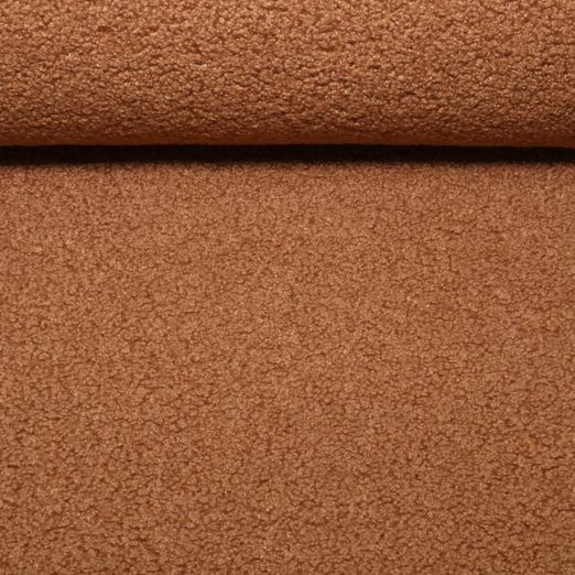 Sweat - Boucle Uni Kupferbraun