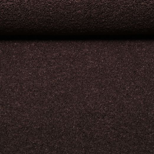 Sweat - Boucle Uni Dunkelbraun Sweat - Boucle Uni Dunkelbraun
