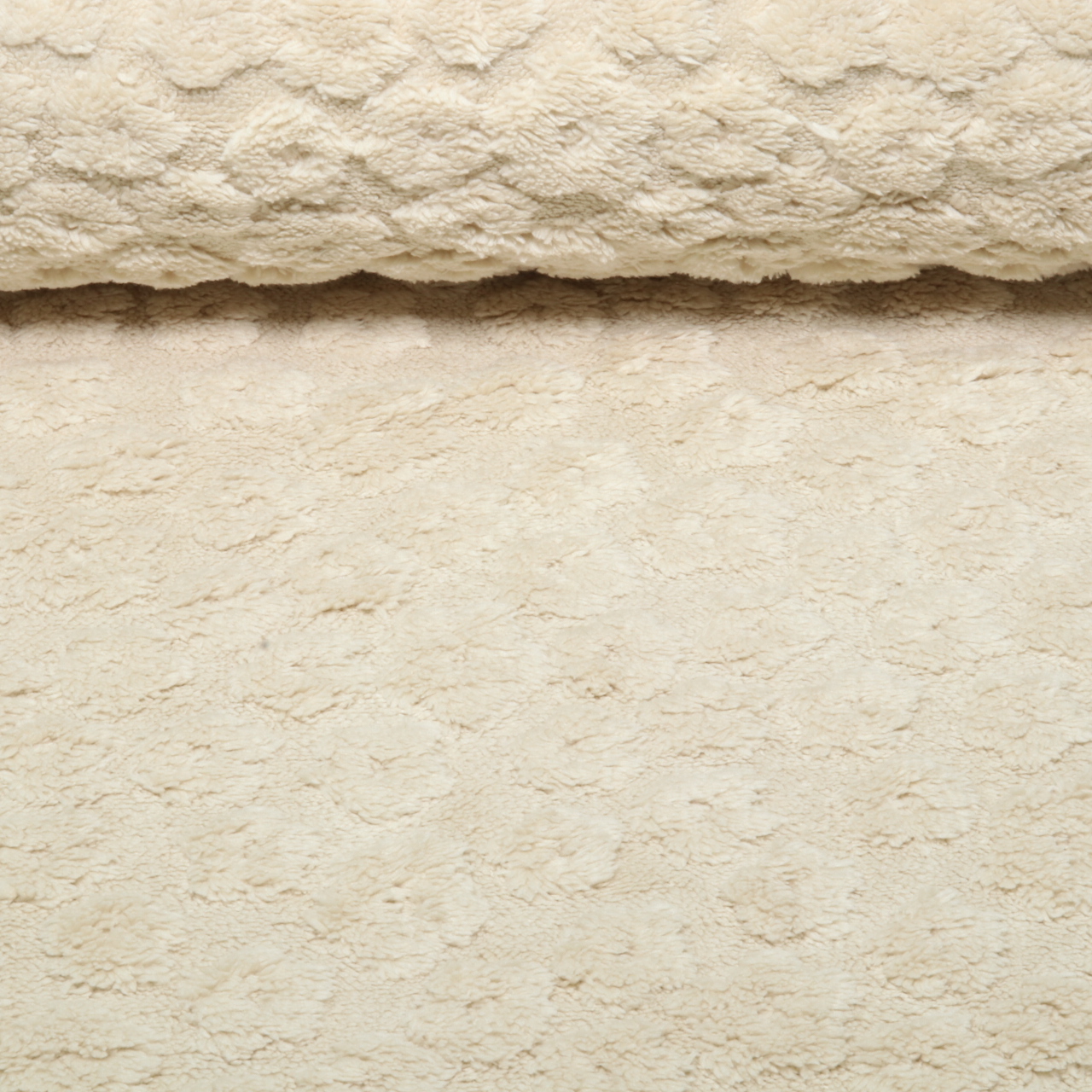 Polaire tricotée - Motifs floraux jacquard ton sur ton, Beige-0 Polaire tricotée - Motifs floraux jacquard ton sur ton, Beige-0
