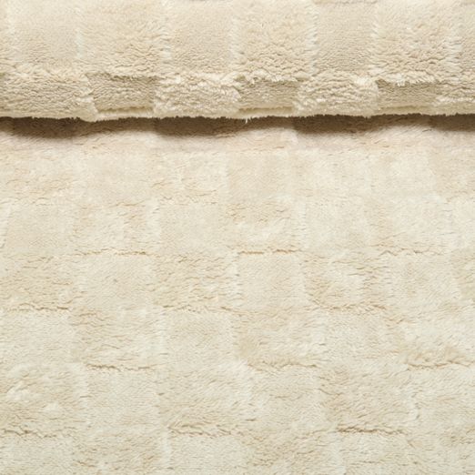 Polaire tricotée - Carreaux jacquard ton sur ton, Beige