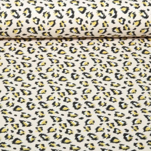 Sommersweat - French Terry Glitzer Leopard Sand Sommersweat - French Terry Glitzer Leopard Sand