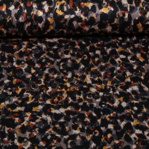 Romanit Jersey - Abstrakt Gelb Multicolor Romanit Jersey - Abstrakt Gelb Multicolor