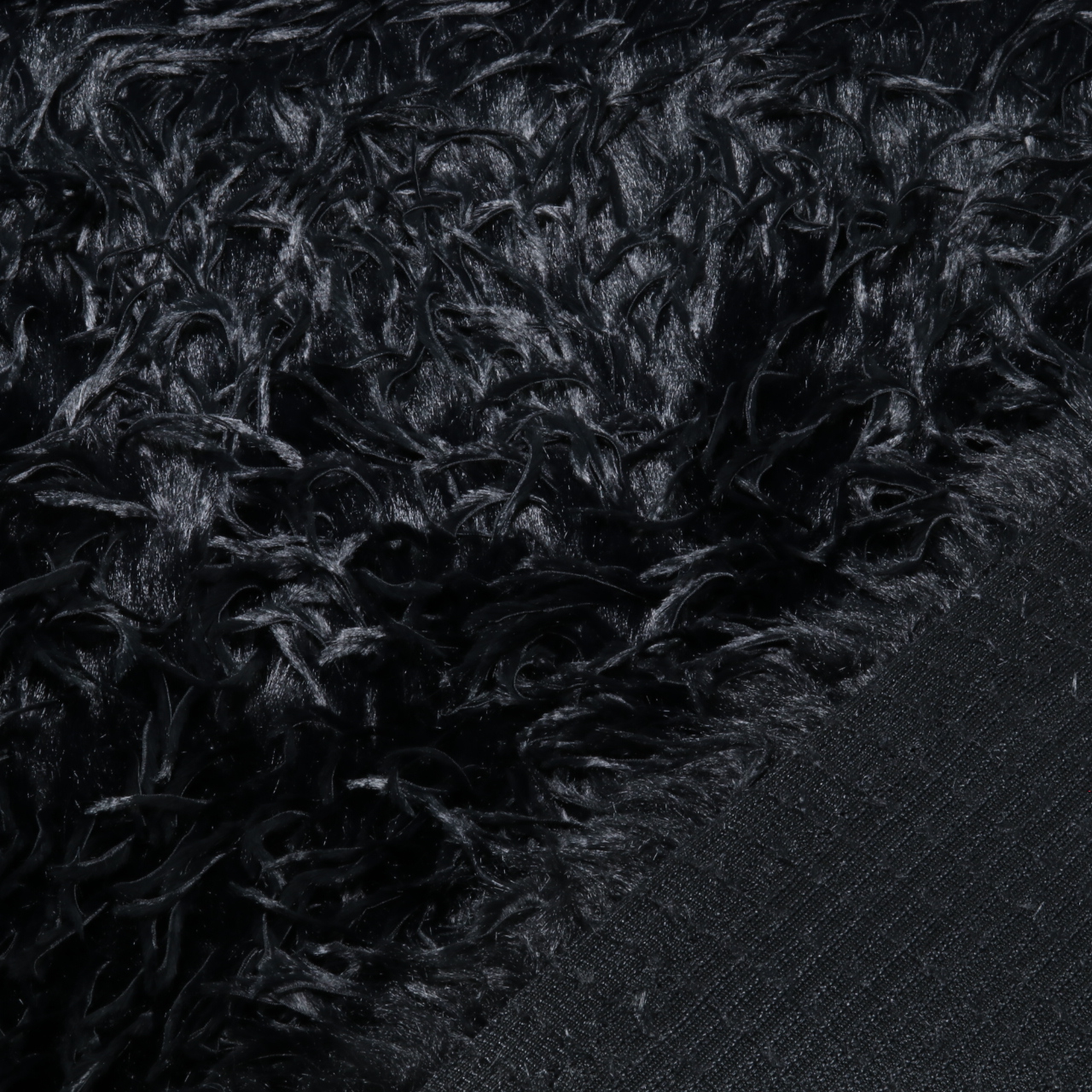 Tissu manteau Zottel - Maille jacquard Noir uni-3 Tissu manteau Zottel - Maille jacquard Noir uni-3