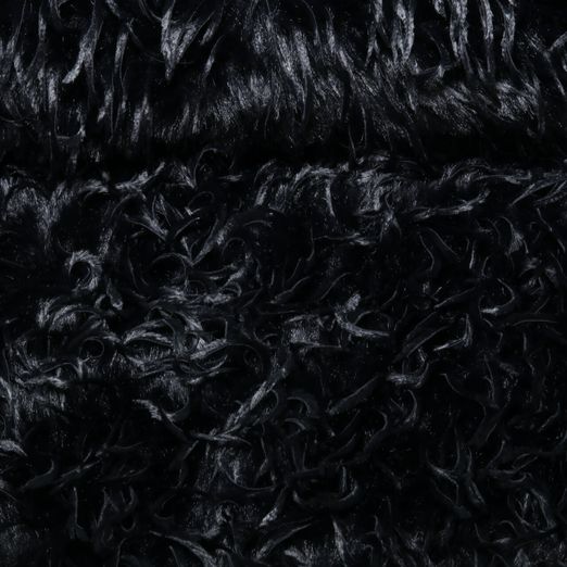 Tissu manteau Zottel - Maille jacquard Noir uni Tissu manteau Zottel - Maille jacquard Noir uni
